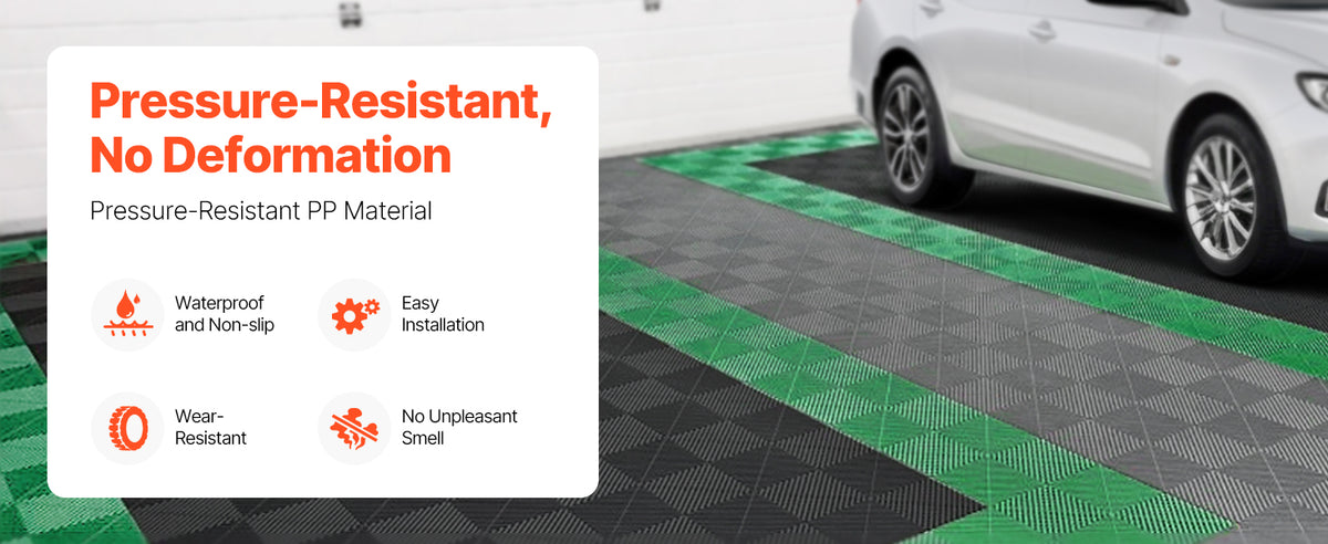 Interlocking Drainage Floor Tiles with Anti-Slip Surface
