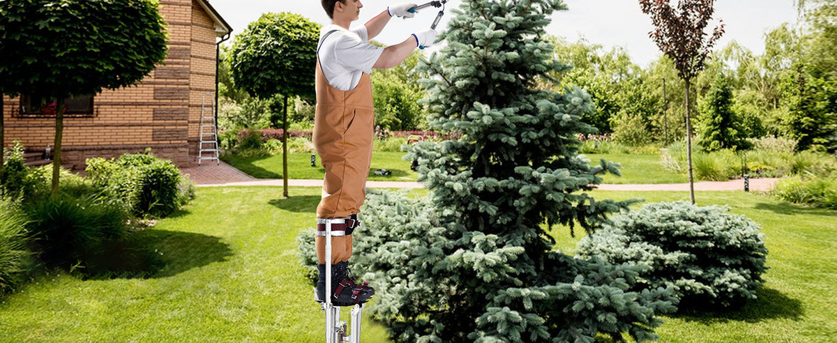 Adjustable Aluminum Drywall Stilts with Knee Pads