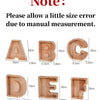 Wooden Alphabet Piggy Bank – Educational Coin Savings Box