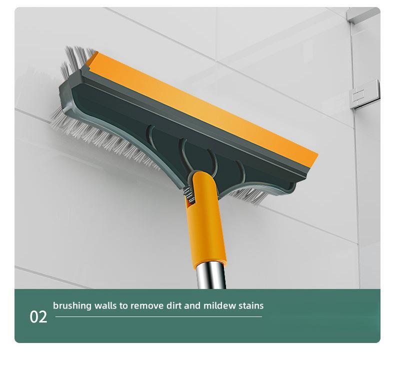 3-in-1 Rotating Scrub Brush with Long Handle
