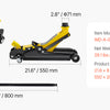 2.5 Ton Low Profile Floor Jack with Hydraulic Pump