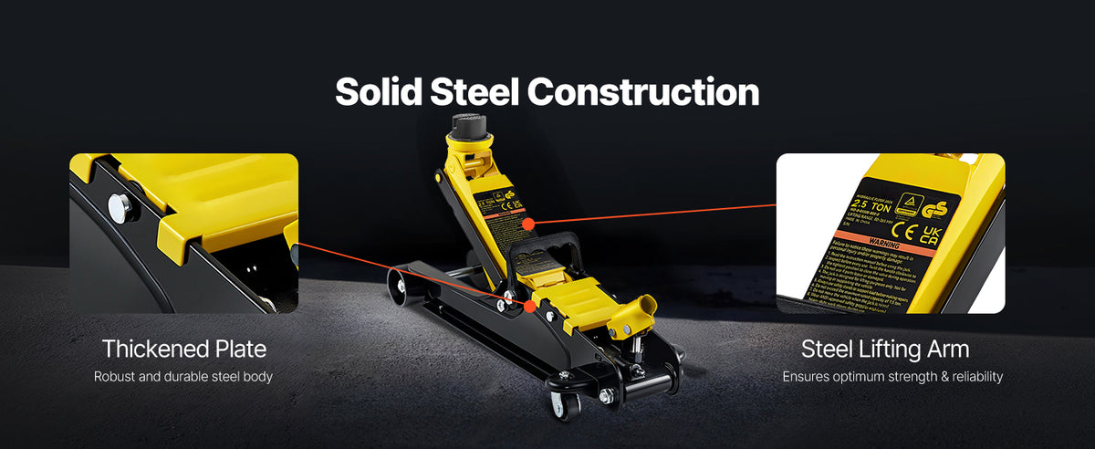 2.5 Ton Low Profile Floor Jack with Hydraulic Pump