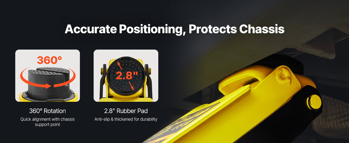 2.5 Ton Low Profile Floor Jack with Hydraulic Pump