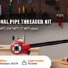 3-Piece Manual Ratchet Pipe Threader Kit with Carrying Case
