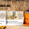 Adjustable Aluminum Pocket Hole Jig Kit with Step Drills