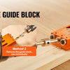 Adjustable Aluminum Pocket Hole Jig Kit with Step Drills