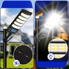 Solar-Powered LED Flood Light with Motion Sensor and Remote Control