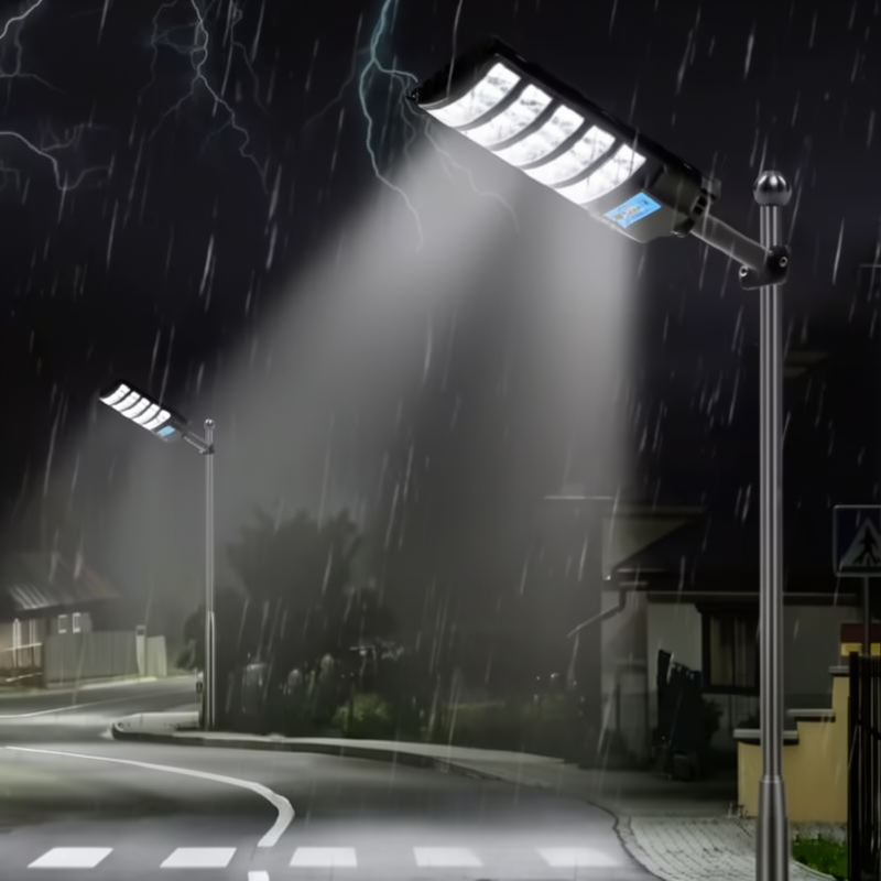 Solar-Powered LED Flood Light with Motion Sensor and Remote Control