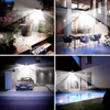 Triple-Head Solar LED Flood Light with Motion Sensor and Remote Control