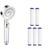 5-Mode Adjustable Shower Head with Water Filter