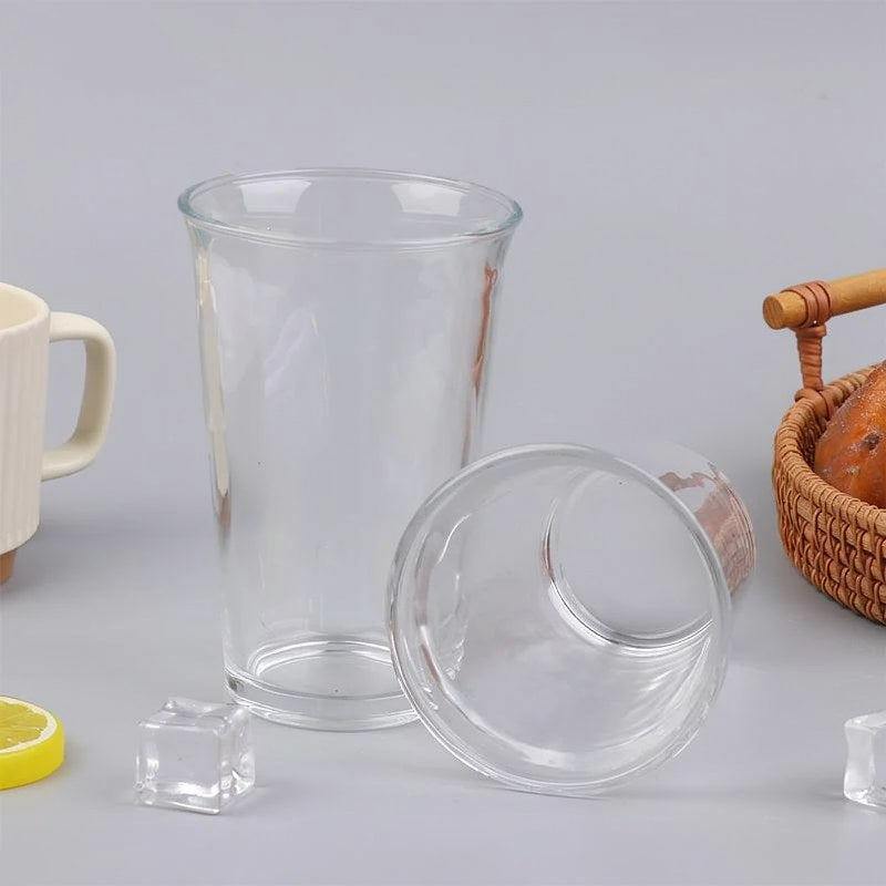 Flared Rim Borosilicate Glass Tumbler