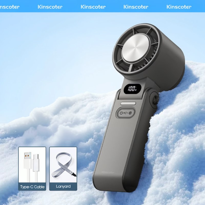 Faltbarer USB-Handventilator mit 3600 mAh Akku