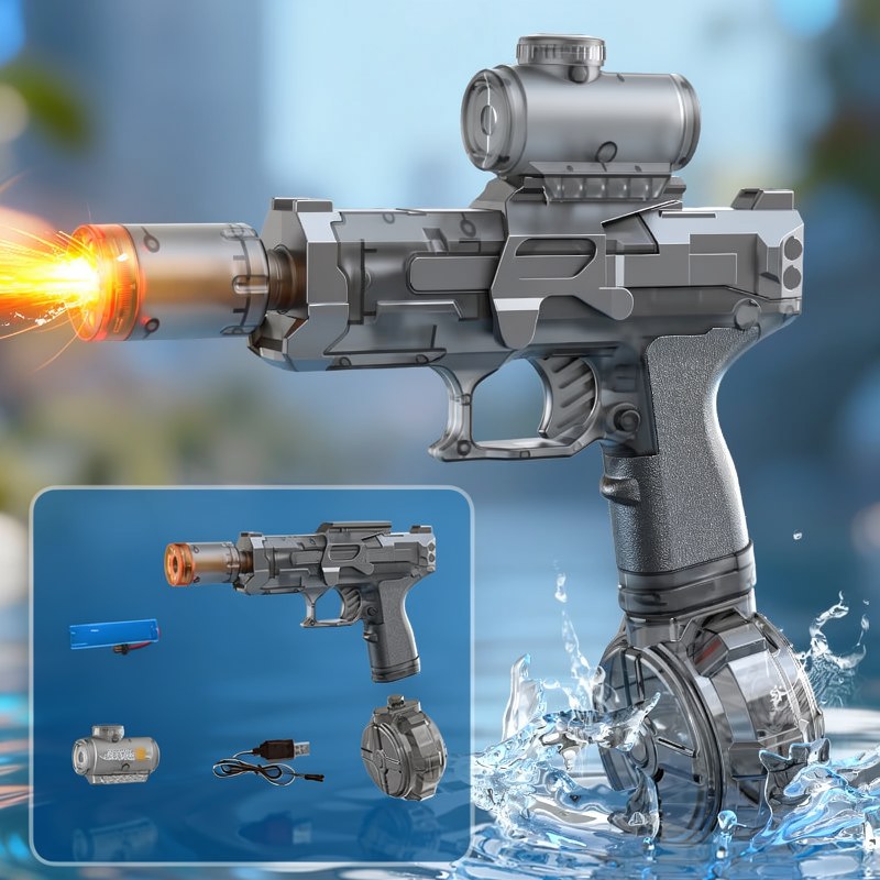 Automatic Electric Water Blaster with LED Lights