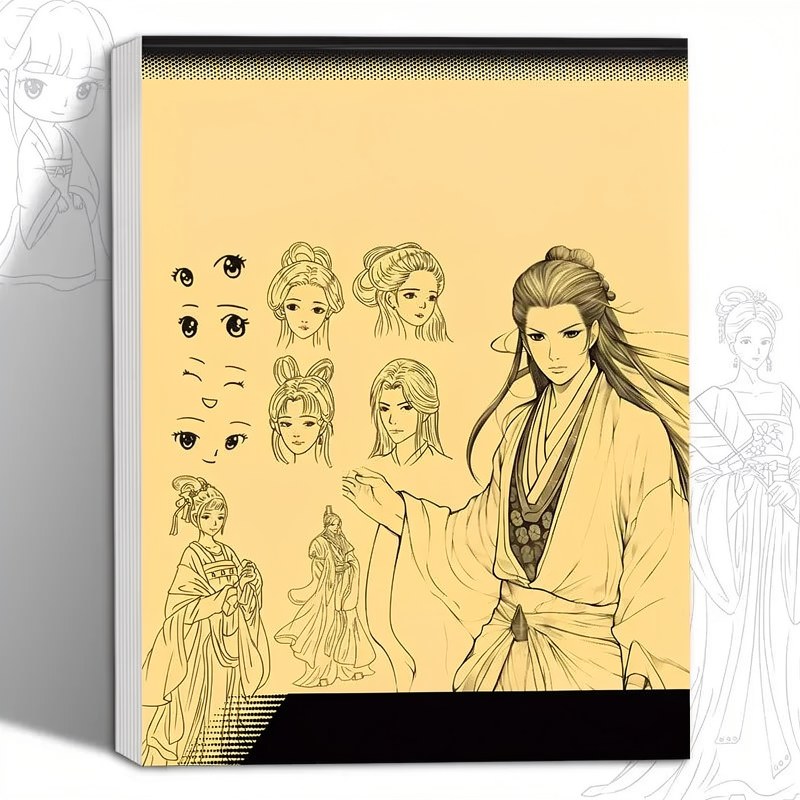 Anime Line Art Drawing Book for Beginners