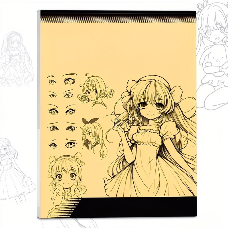 Anime Line Art Drawing Book for Beginners