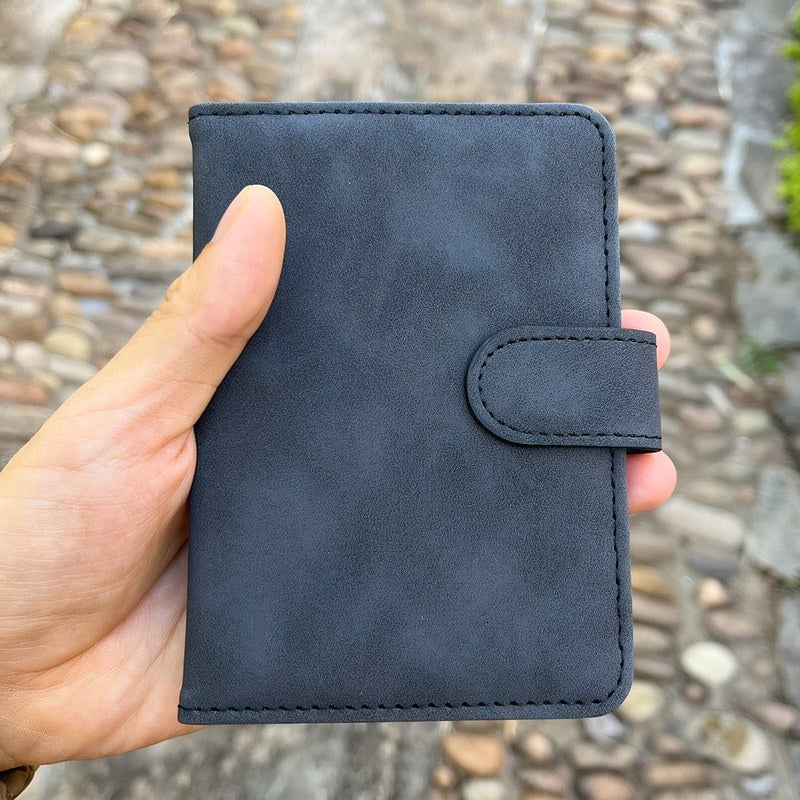 PU Leather Card Holder with Magnetic Buckle