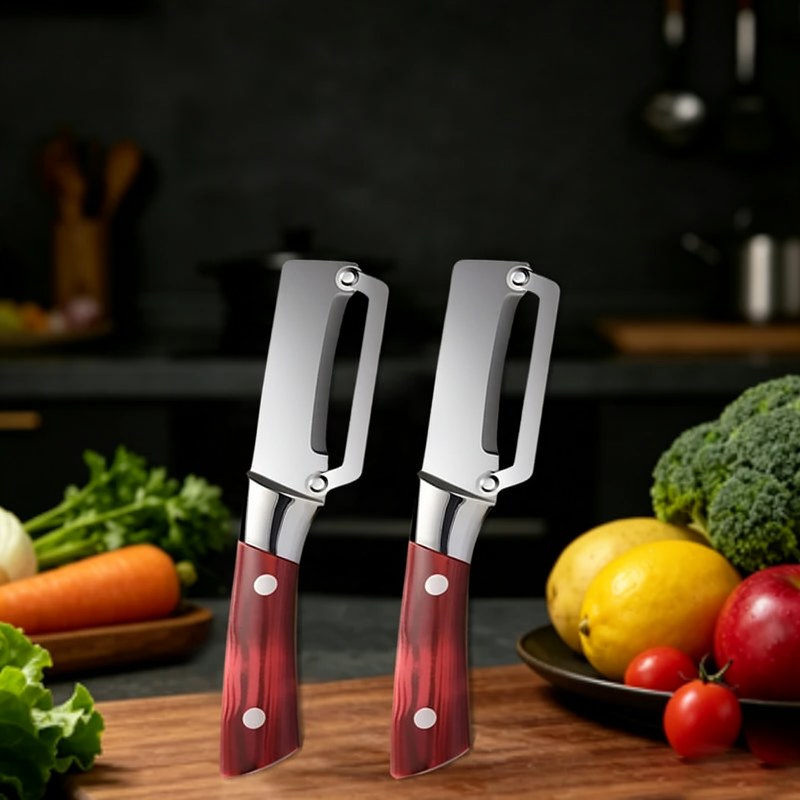 Wooden-Handle Multi-Function Kitchen Peeler