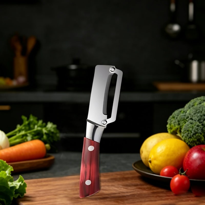 Wooden-Handle Multi-Function Kitchen Peeler