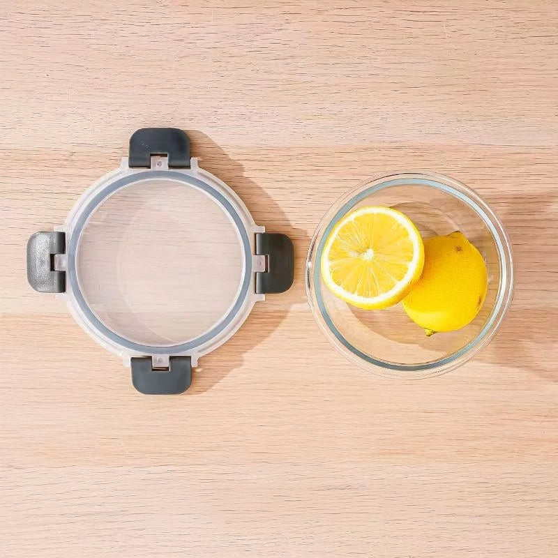 Clear Glass Food Storage Containers with Lids