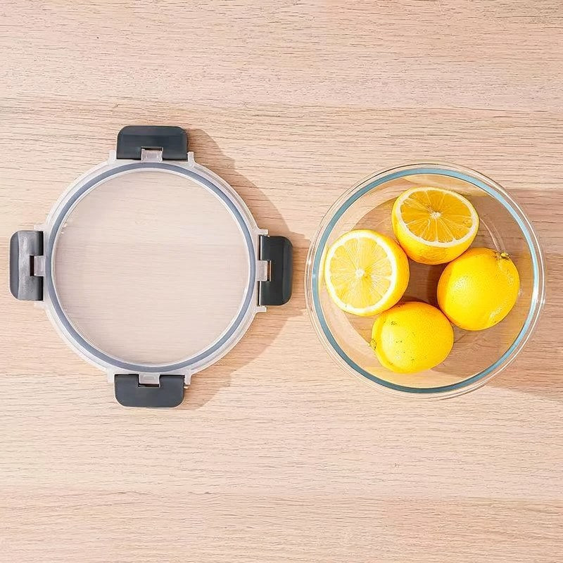 Clear Glass Food Storage Containers with Lids