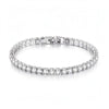 Elegant 925 Sterling Silver Tennis Bracelet with Cubic Zirconia