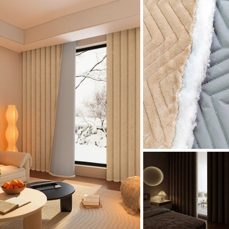Blackout Velvet Curtains with Thermal Insulation