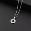 Initial Letter Pendant Necklace with Stainless Steel Chain