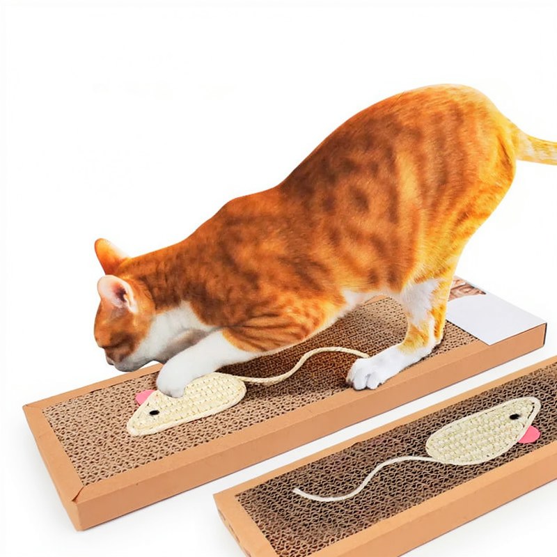 Oval Corrugated Cat Scratching Board