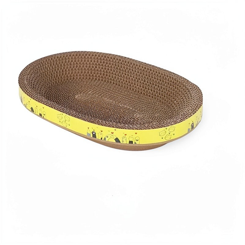 Oval Corrugated Cat Scratching Board
