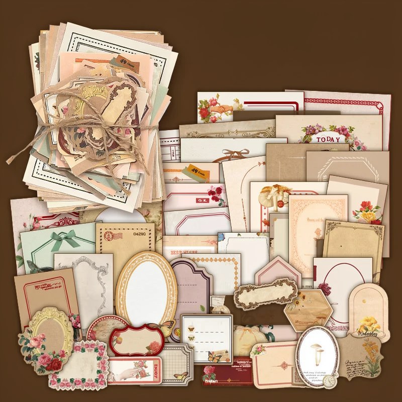 Vintage Scrapbook Paper Kit