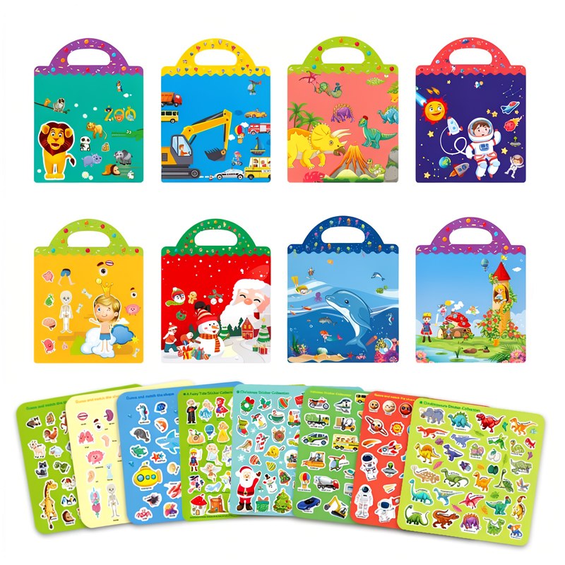 Reusable Educational Sticker Book for Kids