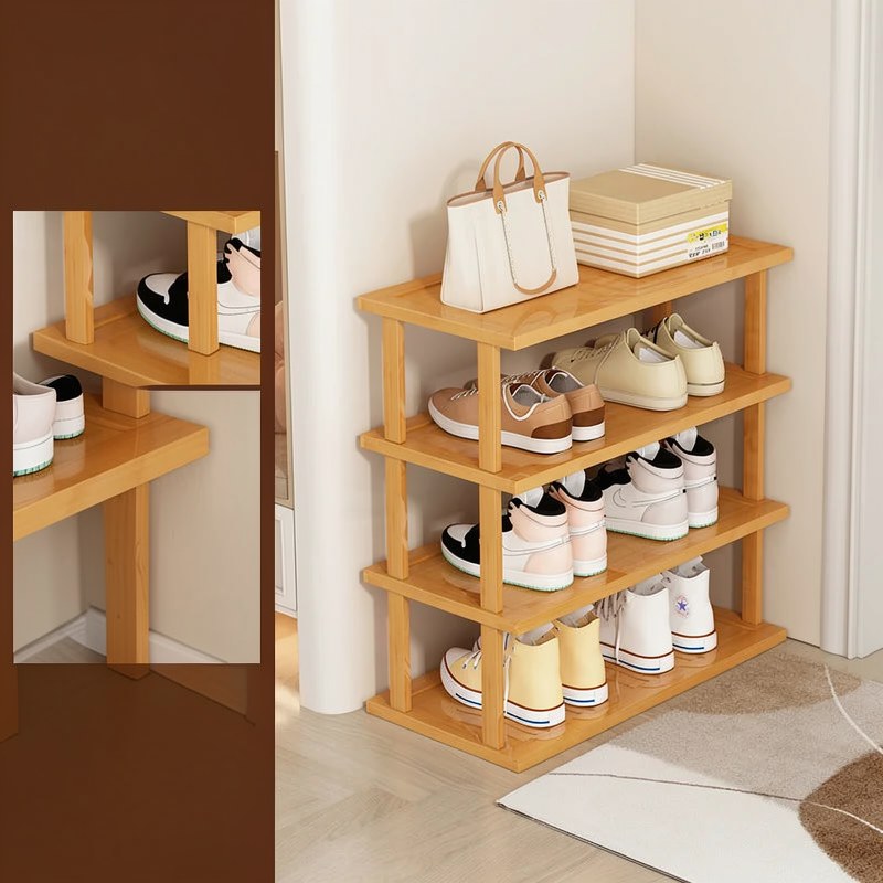 Vertical Bamboo Shoe Rack