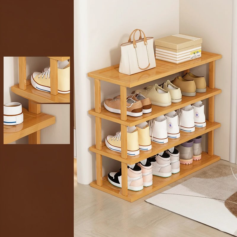 Vertical Bamboo Shoe Rack
