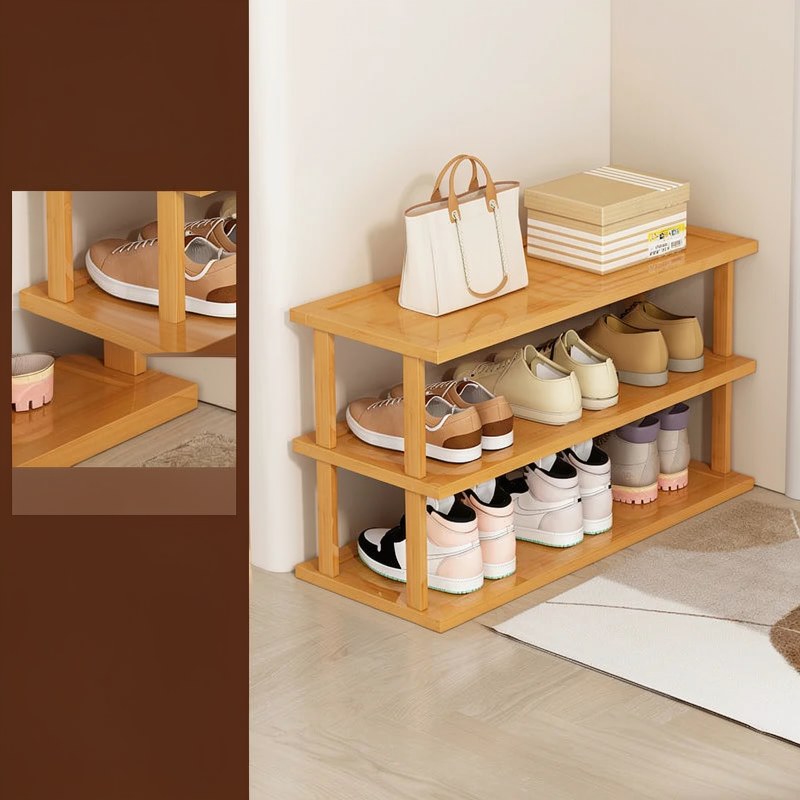 Vertical Bamboo Shoe Rack