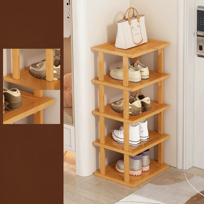 Vertical Bamboo Shoe Rack