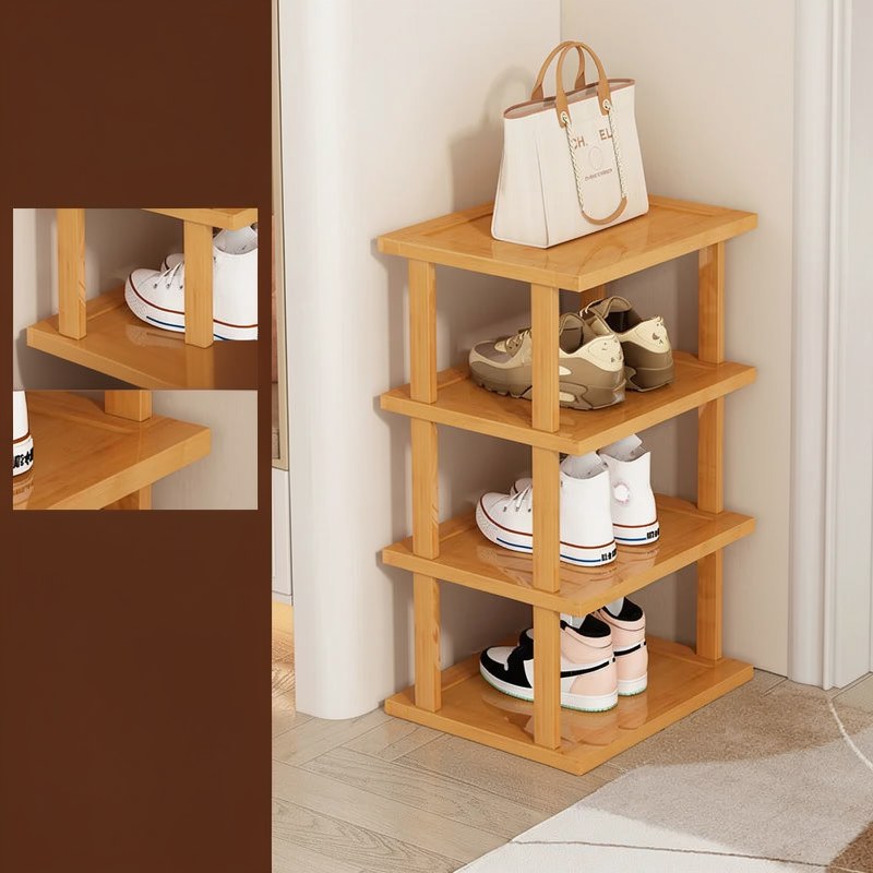 Vertical Bamboo Shoe Rack