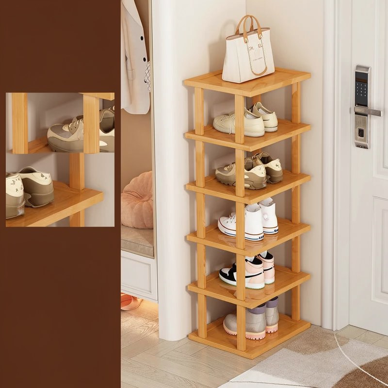 Vertical Bamboo Shoe Rack