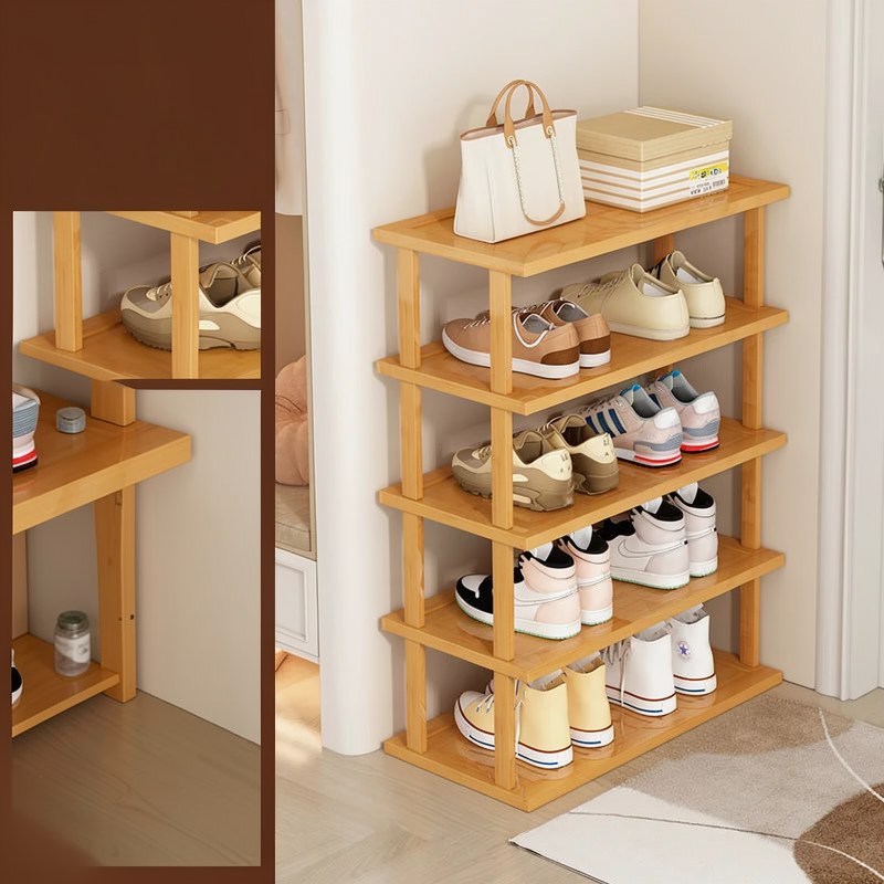 Vertical Bamboo Shoe Rack