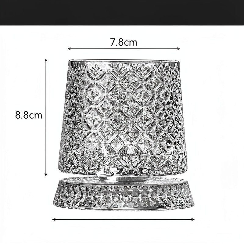 Rotating Crystal Whiskey Glass