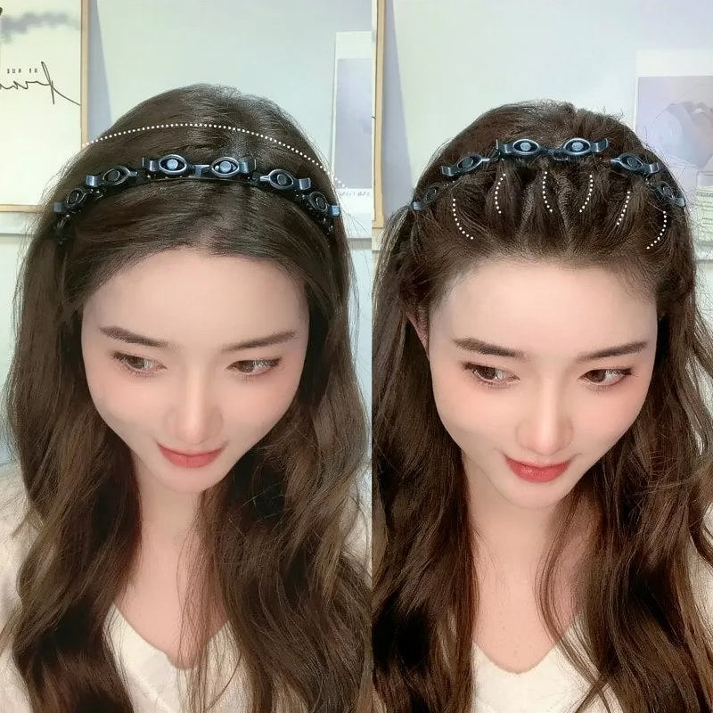 Twist Plait Hair Clip with Headband