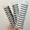Classic Black Metal Hair Barrettes - Set of 12