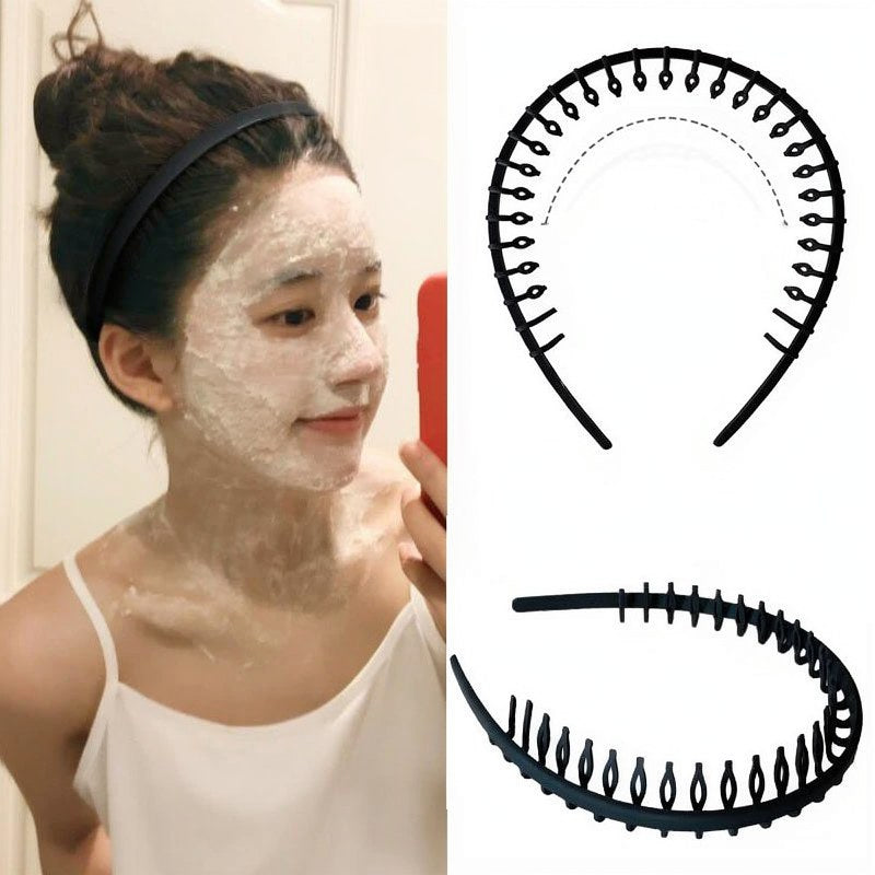 Non-Slip Resin Hair Bands - Set of 5