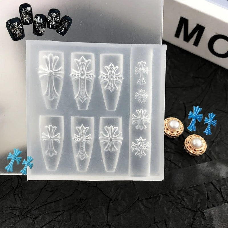 3D Silicone Nail Art Molds for DIY Manicure
