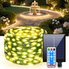 Solarbetriebene LED-Kerzenlichterkette mit Fernbedienung