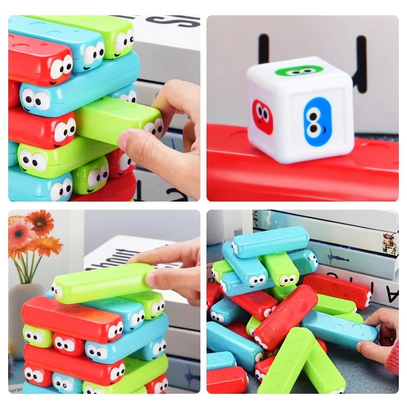 Colorful Stacking Tower Game for Kids & Families