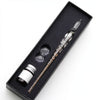 Crystal Glass Dipping Pen with Gold Ink Set