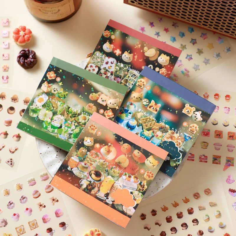 Waterproof Mini Sticker Book for Phone Cases & Crafts