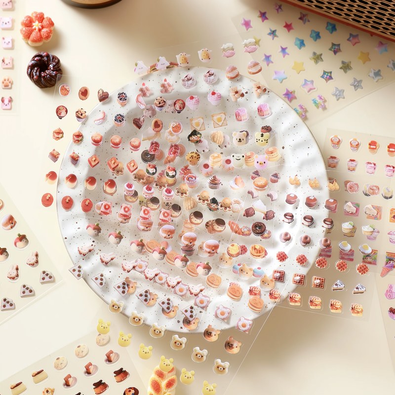 Waterproof Mini Sticker Book for Phone Cases & Crafts
