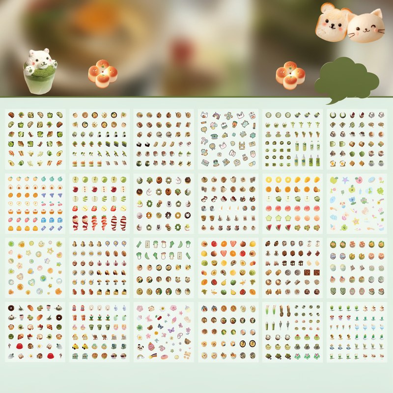 Waterproof Mini Sticker Book for Phone Cases & Crafts