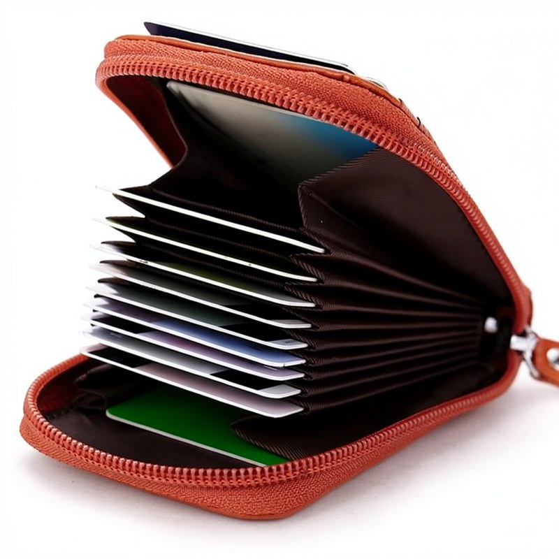 Slim RFID-Blocking Leather Wallet